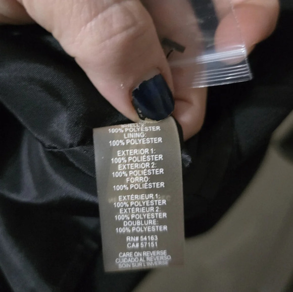 Karl Lagerfield Black Crepe Sheath Mini Dress, Sheer Chiffon Slit Sleeves, EUC! - Picture 13 of 13